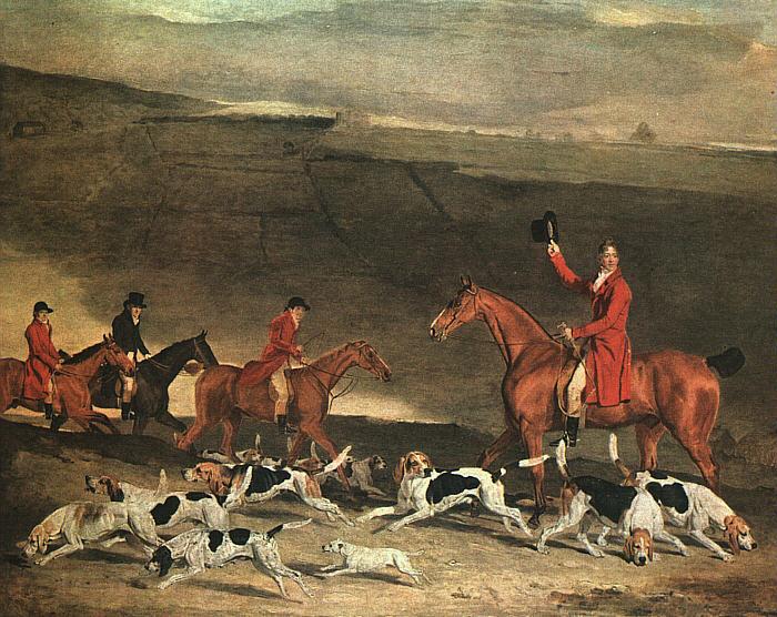 Benjamin Marshall Francis Dukinfield Astley and his Harriers Norge oil painting art